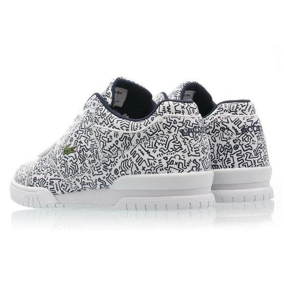 Men's sz 10 Keith Haring x Lacoste Missouri white - Picture 9 of 9